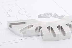 workpiece and blueprint